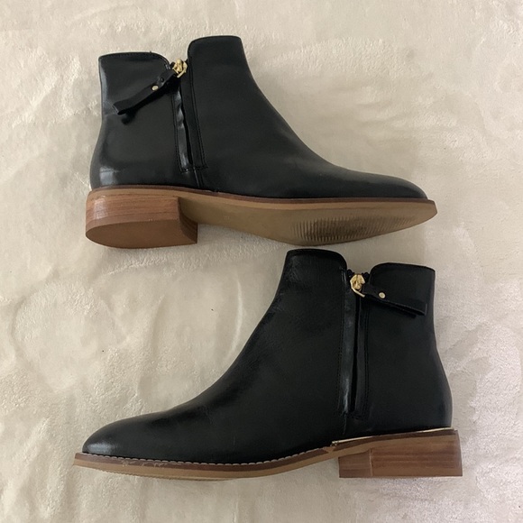 CREVO Ankle Boots Eileen Black Leather Classic Fall Staple, Size 6.5 - Picture 15 of 16
